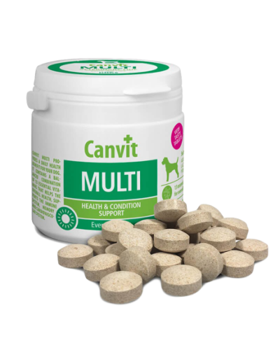 Вітаміно-мінеральний комплекс Canvit Multi для собак таблетки 100 г (can50718)