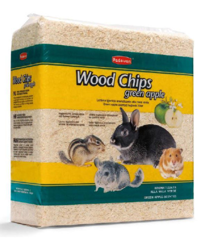 Наповнювач для гризунів Padovan Wood chips apple Деревний вбирний 1 кг (14 л) (PP00016)