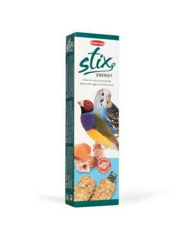 Ласощі для дорлих хвилястих та екзотичних папуг Padovan Stix Energy Cocorite ED Esotico 80 г (PP00143)
