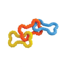 Игрушка для собак Petstages Mini Bone Tug Косточки 3шт 14х16,5x1,3см Разноцветный (pt243)