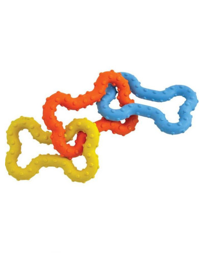 Игрушка для собак Petstages Mini Bone Tug Косточки 3шт 14х16,5x1,3см Разноцветный (pt243)
