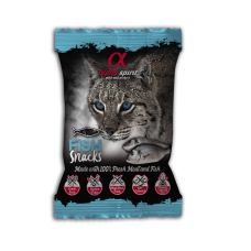 Ласощі для котів Alpha Spirit Snacks напіввологі беззернові кубики з риби 50 г (as8007350)