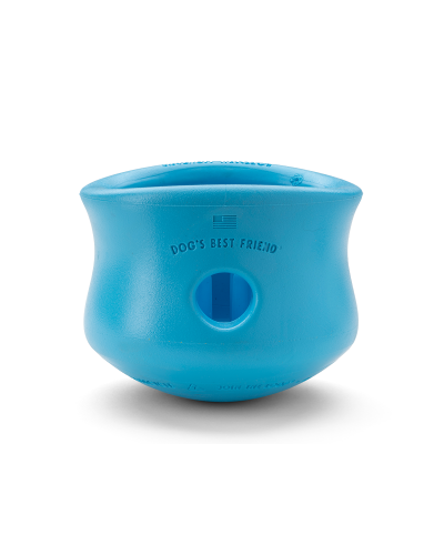 Игрушка для собак West Paw Zogoflex Toppl для лакомства 8 см Голубой (ZG083AQA)