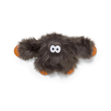 Игрушка для собак West Paw Jefferson Zogoflex HardyTex пушистая пищалка 16,5х32 см Серебристо-серый (DD002PEW)