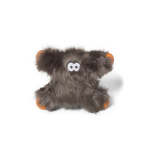 Игрушка для собак West Paw Lincoln Zogoflex HardyTex пушистая пищалка 24х28 см Серебр-коричн (DD003PEW)