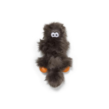 Игрушка для собак West Paw Sanders Zogoflex HardyTex пушистая пищалка 15х13 см Серебряно-коричневый (DD004PEW)