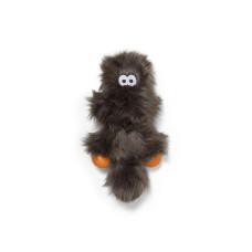 Игрушка для собак West Paw Sanders Zogoflex HardyTex пушистая пищалка 15х13 см Серебряно-коричневый (DD004PEW)