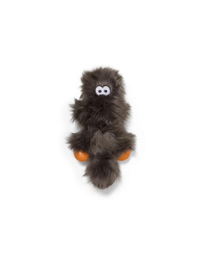 Игрушка для собак West Paw Sanders Zogoflex HardyTex пушистая пищалка 15х13 см Серебряно-коричневый (DD004PEW)