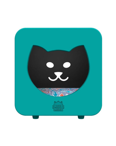 Будинок-кубик для котів Jolly Pets Kitty Kasa Bedroom 49х39х30 Синьо-зелений (KKB115)