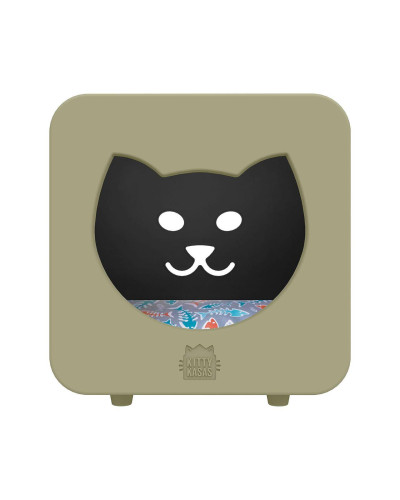 Будинок-кубик для котів Jolly Pets Kitty Kasa Bedroom 49х39х30 Сіро-коричневий (KKB116)