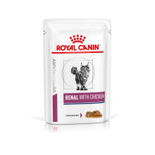 Вологий корм для дорослих котів ROYAL CANIN RENAL FELINE CHICKEN 85 г