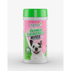 Серветки Espree Oatmeal Baking Soda Wipes для собак з протеїнами вівса та харчовою содою 50 шт (e01425)