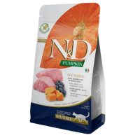 Сухий корм для стерилізованих котів Farmina N&D Grain Free PUMPKIN LAMB & BLUEBERRY NEUTERED ADULT з гарбузом, ягням та чорницею 300 г 40121