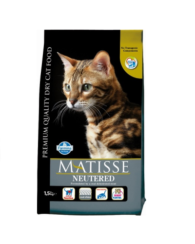 Сухий корм длястерилізованих котів Farmina MATISSE NEUTERED CHICKEN з куркою 1,5 кг 32102