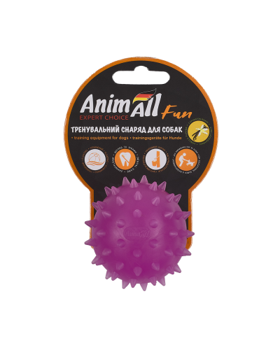 AnimAll Фан мяч каштан 7 см фиолетовый