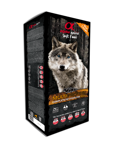 Корм для собак Alpha Spirit Multiprotein Box полувлажный беззерновой (200г х45) 9 кг (as3001209)