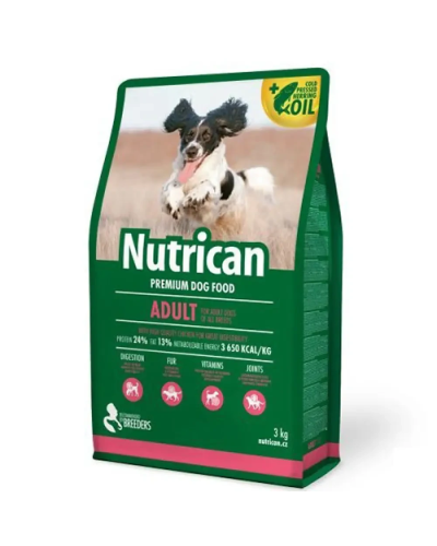 Сухий корм для дорослих собак преміум класу Nutrican Adult 3 кг (NC507009)