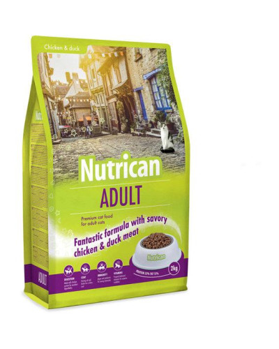 Сухий корм для дорослих котів преміум класу Nutrican Adult Cat 2 кг (nc513376)