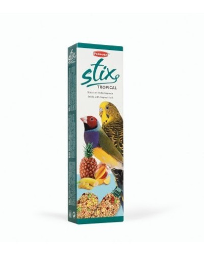 Ласощі для хвилястих папуг та малих екзотичних птахів Padovan Stix Tropic Cocores 80 г (PP00207)