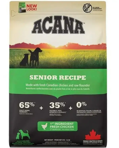 Сухой корм для взрослых собак всех пород, +7 г ACANA Senior Recipe Dog 2 кг (a51023)