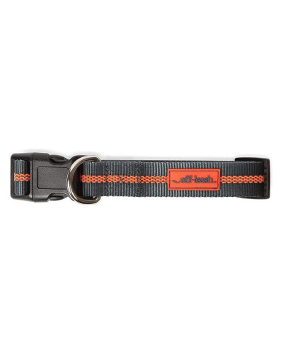 Нашийник для собак Dexas Off-Leash Collar 35-51 чорний/помаранчевий (PWC020-432-2027)