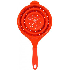 Дуршлаг складной силиконовый с ручкой Dexas Pop Strainer Red 1900 мл 20 см красный (GCC1795)