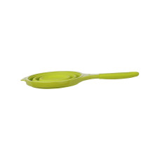 Дуршлаг складной силиконовый с ручкой Dexas Pop Strainer Green 1900 мл 20 см cалатовый (GCC383)