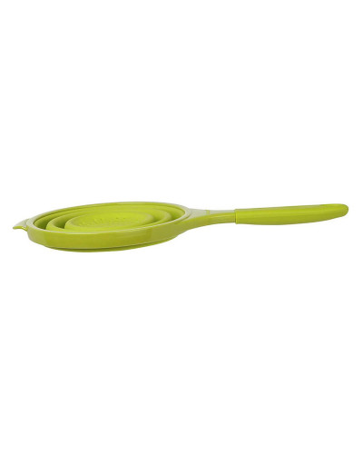 Дуршлаг складной силиконовый с ручкой Dexas Pop Strainer Green 1900 мл 20 см cалатовый (GCC383)
