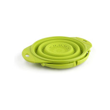 Дуршлаг складной на ножках Dexas Collapsible Colander 3800 мл 25 см силиконовый cалатовый (10CC383)
