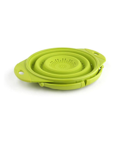 Дуршлаг складной на ножках Dexas Collapsible Colander 3800 мл 25 см силиконовый cалатовый (10CC383)