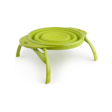 Дуршлаг складной на ножках Dexas Collapsible Colander 3800 мл 25 см силиконовый cалатовый (10CC383)