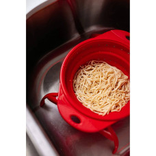 Дуршлаг складной на ножках Dexas Collapsible Colander 3800 мл 25 см силиконовый красный (10CC1795)