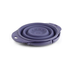 Дуршлаг складной на ножках Dexas Collapsible Colander 3800 мл 25 см силиконовый фиолетовый (10CC5275)