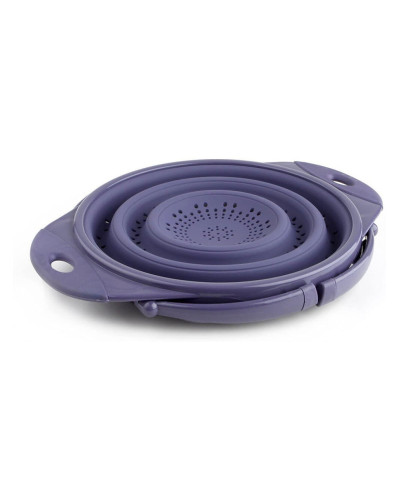 Дуршлаг складной на ножках Dexas Collapsible Colander 3800 мл 25 см силиконовый фиолетовый (10CC5275)