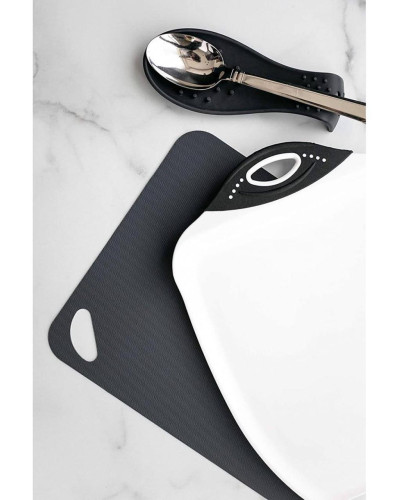 Набор кухонных досок-подносов Dexas 2хChop&Scoop Cutting Board для нарезки и сервировки Белый (dx-200-32-25)