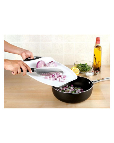 Набор кухонных досок-подносов Dexas 2хChop&Scoop Cutting Board для нарезки и сервировки Белый (dx-200-32-25)