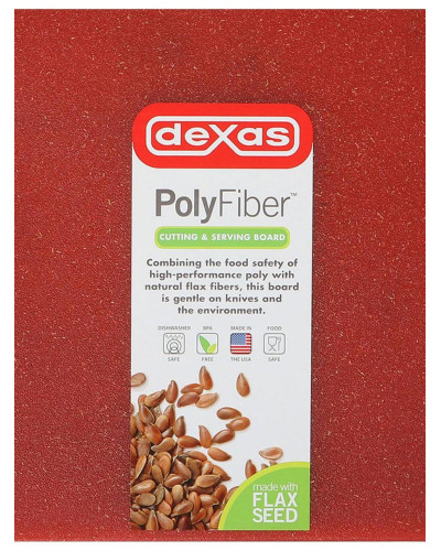 Доска Dexas PolyFiber Cutting & Serving Board Полифибер из волокон льна S 28х22 см Красная (401-PF101)