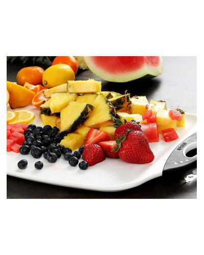Доска-поднос кухонная Dexas Chop&Scoop Cutting Board S для нарезки и сервировки 33х24 см Белый (322-32-25)