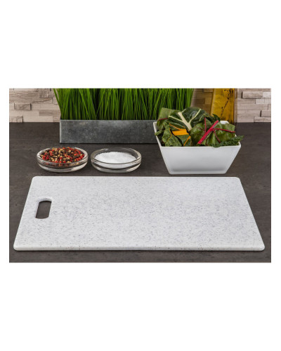 Кокосовая доска для нарезки Dexas PolyFiber Coconut Board EVOLV Полифибер 37х28 см Белая с черным (451-PC32)