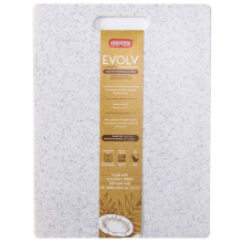 Кокосовая доска для нарезки Dexas PolyFiber Coconut Board EVOLV Полифибер 37х28 см Белая с черным (451-PC32)