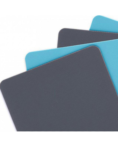 Набор ультратонких досок Dexas Flex Mats Set Флекс Мат M 28х20см 4шт Черный/Голубой (6014PK6)