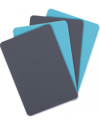 Набор ультратонких досок Dexas Flex Mats Set Флекс Мат M 28х20см 4шт Черный/Голубой (6014PK6)