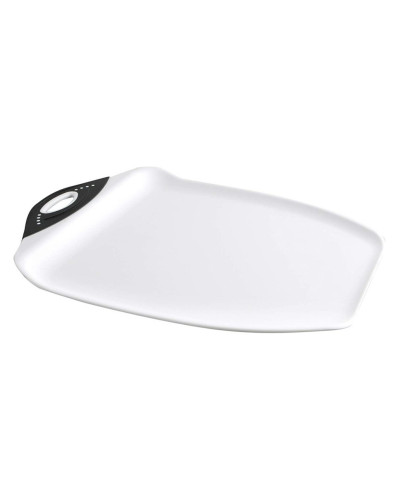 Доска-поднос кухонная Dexas Chop&Scoop Cutting Board M для нарезки и сервировки 36х28 см Белая (328-32-25)