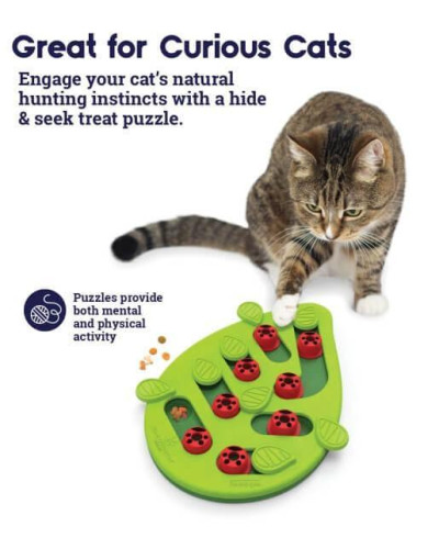 Іграшка для котів Nina Ottosson Cat Buggin Out Puzzle & Play (Головоломка) інтерактивна 2 рівень 35x29 (no69479)