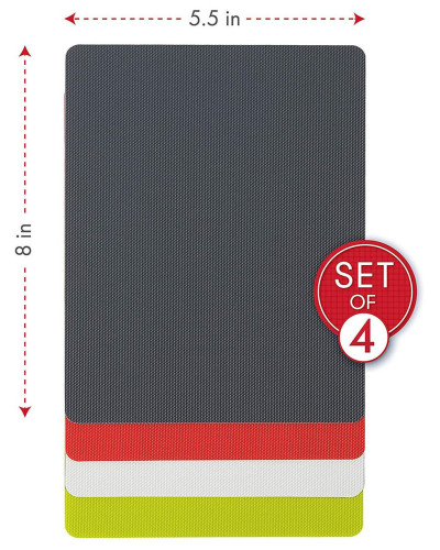 Набор ультратонких досок Dexas Heavy Duty Grippmat Set Хеви Дюти S 20х14см 4шт разноцветный (6094PK2)