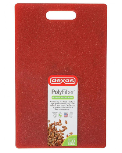 Кухонная доска Dexas PolyFiber Cutting&Serving Board из волокон льна M 38х24см Красная (450-PF101)