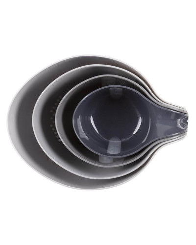 Набор пластиковых чаш Dexas Miхing Bowl Set с мерной шкалой 4шт cерый (GMBS4-432)