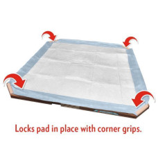 Піддон під пелюшку для привчання цуценят до туалету Simple Solution Training Pad Holder 54х54х1см Коричневий (ss11371)