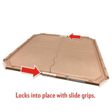 Піддон під пелюшку для привчання цуценят до туалету Simple Solution Training Pad Holder 54х54х1см Коричневий (ss11371)