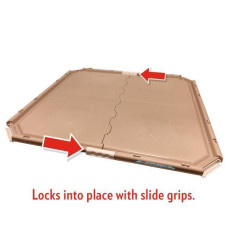 Піддон під пелюшку для привчання цуценят до туалету Simple Solution Training Pad Holder 54х54х1см Коричневий (ss11371)